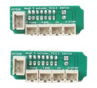 Lot de 2 cartes PCB de transfert extrudeuse MEGA S Pro avec interface de capteur de nivellement automatique compatible avec ANYCUBIC pour imprimantes 3D Mega S et MegaPro, carte adaptateur de rechange