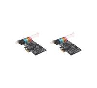 Lot de 2 cartes son audio PCIE Express 5.1 canaux cmI8738 avec support discret