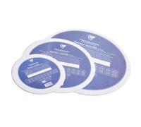 Lot de 2 Carton entoilé à peindre format Rond, ép. 3mm, diam. 20