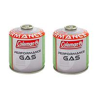 Lot de 2 cartouches à gaz Coleman C500 performance à filetage avec 440 g de gaz