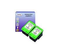 Lot de 2 Cartouches compatibles type pour imprimante HP PhotoSmart 2570, 2571, 2573 (342) Couleur 18ml