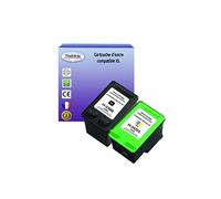 Lot de 2 Cartouches compatibles type T3AZUR pour imprimante HP PhotoSmart C4140, C4150 (336+342) 18ml - Noire et Couleur