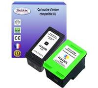 Lot de 2 Cartouches compatibles type T3AZUR pour imprimante HP DeskJet 5743, 5745, 5748 (339+343) (Noire et Couleur)