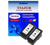 Lot de 2 Cartouches compatibles type T3AZUR pour imprimante HP PhotoSmart 8050, 8050v, 8050xi, 8053 (339) Noire 25ml Noire G