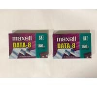 Lot De 2 Cartouches De Données MAXELL DATA-8 160m Original Neuf 3.5/7.0GB