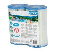 Lot de 2 cartouches de filtration - INTEX - Fibre Dacron - Faciles à nettoyer