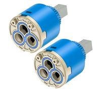 Lot de 2 Cartouches de Rechange, 35 mm, Mellbree 121894, en céramique, Non d'origine, Compatible avec Les robinets Blanco, mitigeurs Haute Pression, Bleu