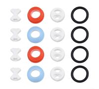 Lot de 2 cartouches de rechange pour 2 paires de disques en céramique différents, pour 2 joints toriques pour joint d'anneau, 2 rondelles en silicone pour valve de robinet fuite
