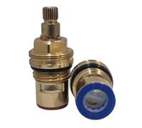 Lot de 2 cartouches de rechange pour robinets Bristan, Franke et TRE Mercati - 8 mm 24 cannelures, longueur de la cartouche 51 mm disque en céramique 1/2", paire - chaud et froid