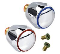 Lot de 2 cartouches de robinet en céramique 1/4 de tour 20 axes de remplacement pour robinets de baignoire de douche avec rondelles, kit de réparation de joints de glandes grues en laiton massif