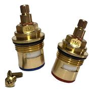 Lot de 2 cartouches de robinet quart de tour compatibles avec Hudson Reed SPR03