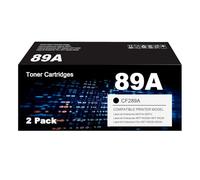 Lot de 2 cartouches de toner 89A compatibles avec HP 89A 89X 89 Y CF289A CF289X CF289Y LaserJet M507 M528 MFP M507dn M507dng M507n M507x MFP M528dn MFP M528f MFP M528c Noir Avec puce