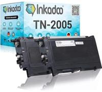 Lot de 2 cartouches de toner pour Brother TN 2005 TN2005 HL-2035 HL-2035 HL-2037 2 500 pages