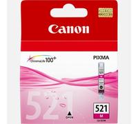 Lot De 2 Cartouches D'Encre CANON 521 M CLI-521 M Original Neuf Magenta 9ml x 2