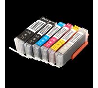 Lot de 2 cartouches d'encre PGI250 CLI-251 compatibles avec les modèles d'imprimante MG6620 MX922 MG5620 MG5420 MG6320 MG6420 MG7520 MG5520 IP7220 Compatible avec numéro de pièce PGI-250 CLI-251(6pcs)