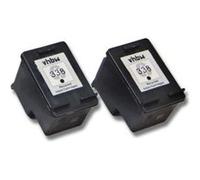 Lot de 2 cartouches d'encre vhbw pour HP Photosmart 7850, 7850v, 8050, 8100, 8150, 8150v, 8150Xi, 8450, 8450gp. Remplace: HP 338, C8765EE.