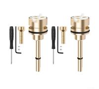 Lot de 2 cartouches d'inversion à 3 réglages pour robinets, sans fuite, doré