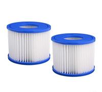 Lot de 2 cartouches filtrantes de piscine de type I pour construction Dacron Premium pour pompe Intex 330 - Filtres d'entretien réutilisables pour spa hors sol 7,9 x 8,6 cm