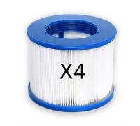 Lot de 2 Cartouches pour filtre de SPA Gonflable à Pas de vis ∅ 60 mm Filtration