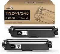 Lot De 2 Cartouches Tn241Bk Tn241 Tn-241Bk Noires Pour Brother Tn-241 Tn-242 Tn242Bk Pour Toner Brother Mfc 9332Cdw Dcp 9022Cdw Mfc 9142 Cdn Hl-3142Cw Hl-3152Cdw Mfc-9342Cdw[ENC944210]