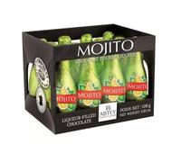 Lot de 2 casiers liqueur Mojito 81g Abtey - À déguster avec modération ! Idéal pour offrir - chocolat noir fourrés à la liqueur Mojito