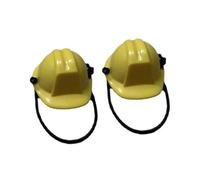 Lot de 2 casques de construction réglables pour petits animaux de compagnie, accessoires de costume de marionnette, chapeau réglable pour petit animal de compagnie