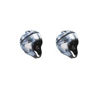 Lot de 2 casques de rugby souples de protection pour entraînement de football, bleu, 58 cm à 64 cm