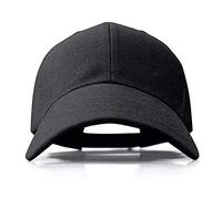 Lot de 2 casquettes de baseball en polyester pour homme, Noir , Taille unique