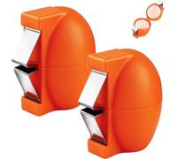 Lot de 2 casse-œufs en acier inoxydable - Gadget de cuisine portable pour œufs crus, coupe rapide des œufs crus pour une utilisation à la maison
