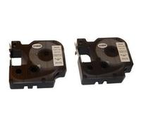 Lot de 2 Cassettes à ruban vhbw 12mm pour Dymo LabelManager 200, 300, 350, 350D, 360D, 400, 420P, 450, 450D, 500. Remplace: Dymo D1, 45013.