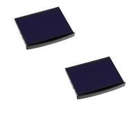 Lot de 2 Cassettes d'encre E/2400 recharge pour tampon COLOP Classic Line 2400 Bleu