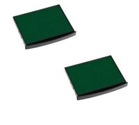 Lot de 2 Cassettes d'encre E/2400 recharge pour tampon COLOP Classic Line 2400 Vert