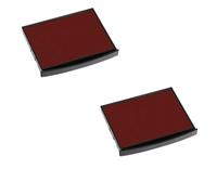 Lot de 2 Cassettes d'encre E/2600 recharge pour tampon COLOP Classic Line 2600 Bleu Rouge