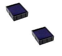 Lot de 2 Cassettes d'encre E/Q17 recharge pour tampon COLOP Printer Q17 Bleu