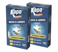 Lot de 2 cassettes mites et larves étui de 2 - - 9.5 cm X 3 cm X 17.5 cm - CALICOSY