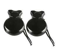 Lot de 2 castanets espagnols avec corde - Castanets traditionnels de flamenco - En bois - Instrument de musique - Facile à jouer - Instrument de percussion manuel pour débutants et professionnels