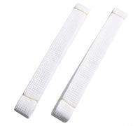 Lot de 2 ceintures de classement colorées pour taekwondo pour praticiens pour suivre les progrès dans les arts martiaux (blanc)
