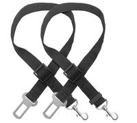 Lot de 2 ceintures de sécurité réglables pour voiture pour animaux de compagnie pour véhicules, harnais en nylon robuste, ajustement universel pour SUV, camion, voyage pour chiens de petite, moyenne