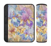 Lot de 2 ceintures de sécurité style bohème floral rétro pour femme Protège votre cou et vos épaules pour sac à dos