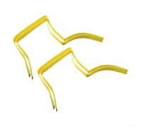 Lot de 2 ceintures de taekwondo pour atteindre des objectifs en entraînement d'arts martiaux (jaune)