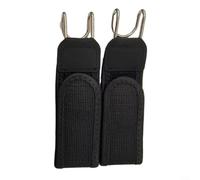 Lot de 2 ceintures élastiques sans boucle à profil bas pour homme et femme avec crochet tactique, invisible sous les chemises, fournit un soutien fiable tout au long de la journée (noir)
