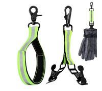 Lot de 2 ceintures réglables pour pompier avec bordure réfléchissante et crochet pivotant, ajustement réglable pour pompiers, pompiers, entraînement, travail