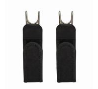 Lot de 2 Ceintures Sans Boucle Élastiques Homme Femme à Crochet Métallique | Sangle Extensible en Nylon, Crochets en U Métalliques, Maintien du Pantalon Sans Serrer la Taille, Ajustement Rapide