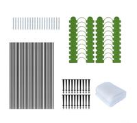 Lot de 2 cerceaux de serre pour protection contre le gel et les insectes, construction en fibre de verre pour un soutien sécurisé du tissu de jardin et une formation de tunnel de culture personnalisée