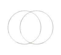 Lot de 2 cerceaux en métal motif floral - Anneaux en fer - Anneaux en macramé - Anneaux en fil doré - Cercles à suspendre au mur - Artisanat - Multicolore - 40 cm