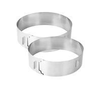 Lot de 2 cercles à pâtisserie 15/30 cm en inox Zenker Smart Pastry