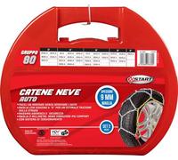 Lot de 2 chaînes à neige pour voiture - 9 mm - groupe 80