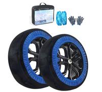 Lot de 2 chaînes antidérapantes pour pneus d'urgence