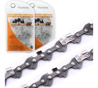 Lot de 2 chaînes de rechange pour scie d'élagage ALDI Ferrex FBT-NXS002 20 V 27 TG 1,1 mm Compatible avec ALDI Ferrex FBT-NXS002 20 V uniquement compatible à partir de 01.2023