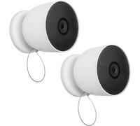 Lot de 2 chaînes de sécurité anti-chute et anti-chute pour batterie Google Nest Cam-Sécurité supplémentaire pour votre appareil photo à batterie Google Nest Cam-Blanc